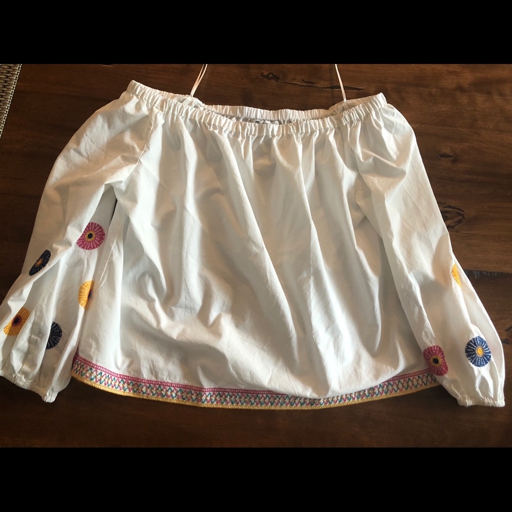 Madewell off the shoulder top!
